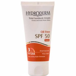 کرم ضد آفتاب رنگی هیدرودرم با SPF50 مناسب انواع پوست حجم 50 میلی لیتر در اهواز