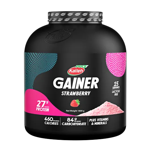 🍓 مکمل گینر
  توت‌فرنگی ۱۸۰۰ گرمی کاله | افزایش وزن سالم با طعم طبیعی و دلپذیر در ساری